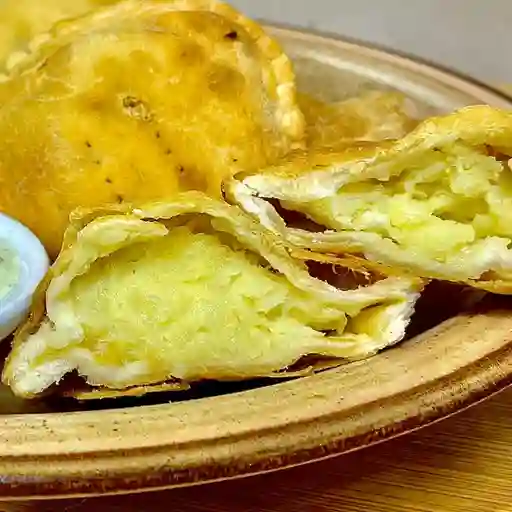 Papa con queso