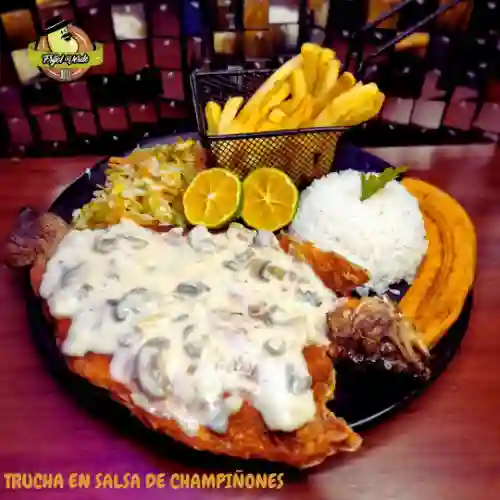 Trucha con Champiñones