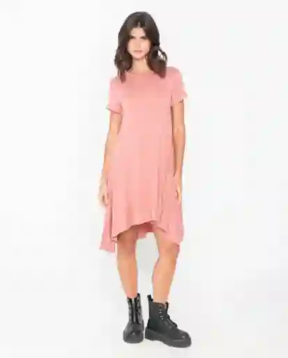 Vestido Mujer Rosa Talla M Rifle