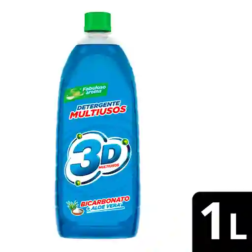 3D Detergente Líquido Multiusos Bicarbonato y Aloe Vera