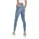 Jean Rise Skinny Mid Azul Claro Talla 8