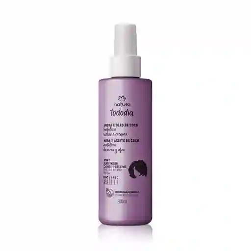 Spray Reactivador de Rizos y Afros Mora y Aceite de Coco Tododia