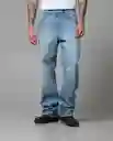Jean Baggy Hombre Azul Denim Medio T 36 48470 Rifle