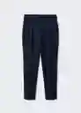 Pantalón Formal Navy Talla 38 Mujer Mango