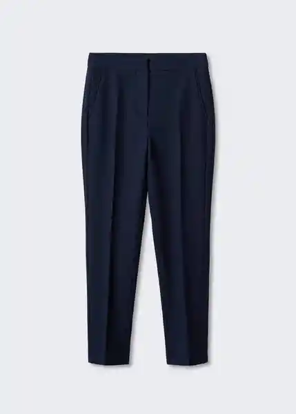 Pantalón Formal Navy Talla 38 Mujer Mango