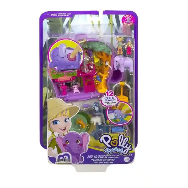 Polly Pocket Juguete Aventura de Elefante