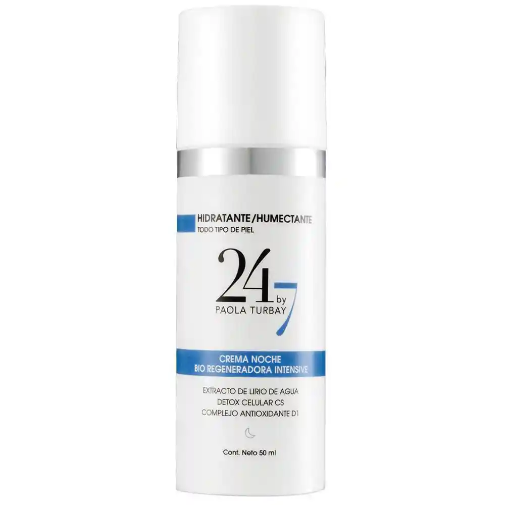 24-7 By Paola Turbay Crema Noche Bio Regeneradora Intensive