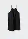 Vestido Ely-H Negro Talla XL Mujer Mango