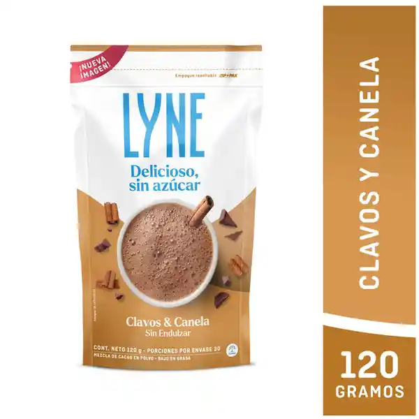 Lyne Chocolate en Polvo con Clavos y Canela Sin Endulzar