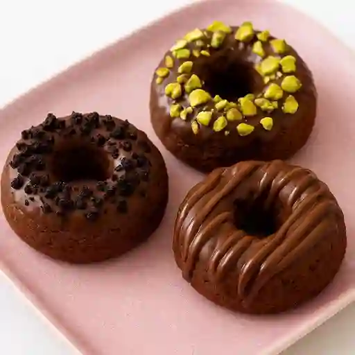 Donas keto de chcocolate oscuro