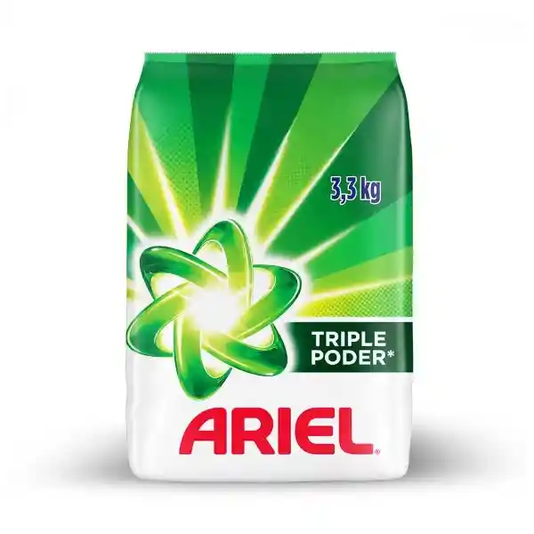 Ariel Detergente en Polvo Triple Poder
