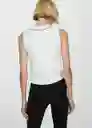 Top Verto Crudo Talla M Mujer Mango