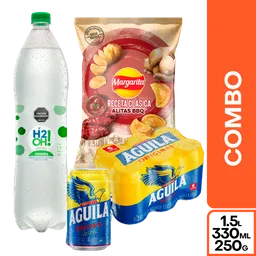 Combo H2Oh! Limonata + Aguila Original + Margarita Alitas Bbq