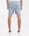 Short Fish Swimwear Azul Empolvado Medio Talla S Chevignon
