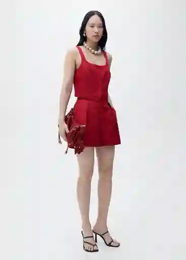 Chaleco Max Granate Talla M Mujer Mango
