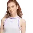 Adidas Camiseta Cb Cro Tk Manga Sisa Mujer Gris Talla XS