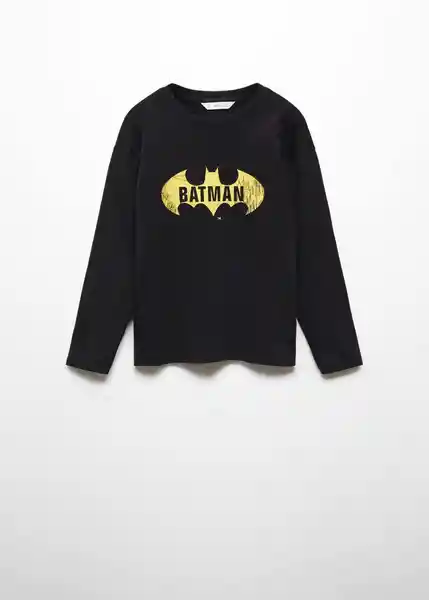 Camiseta Justice Negro Talla 06 Niños Mango