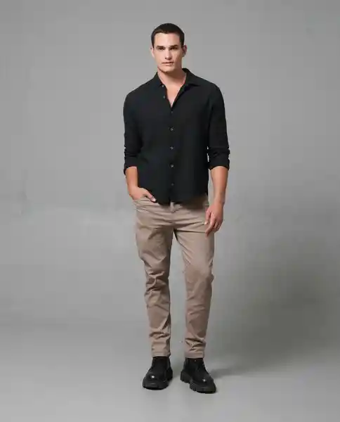 Camisa Hombre Negro S 112 112G014_NEG194007 Rifle