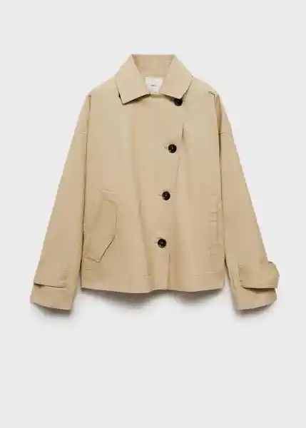 Abrigo Parka Julia Piedra Talla XS Mujer Mango