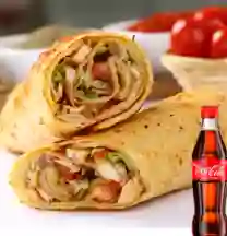 Shawarma de Kafta + Coca Cola