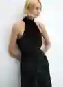 Vestido Adeli Negro Talla 27 Mujer Mango