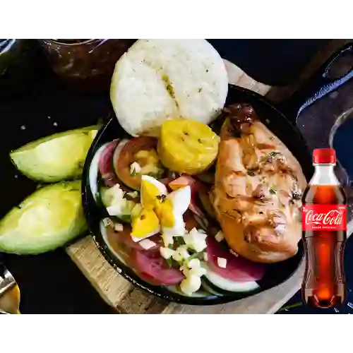 Combo Parrilla Saludable + Coca Cola Original 400 ml