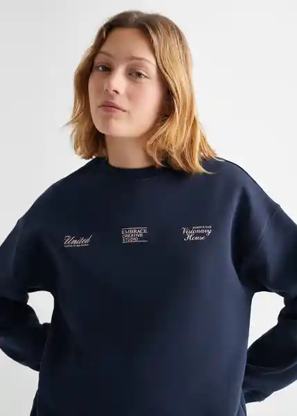 Sudadera United Niñas Navy Talla 21 Mango