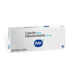 Mk Losartán/Hidroclorotiazida (50 mg/12.5 mg) 30 Tabletas