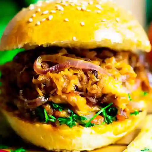 Hamburguesa de Carne Mechada