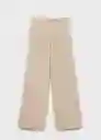 Pantalón Vella Piedra Talla XS Mujer Mango