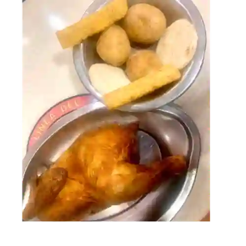 1/2 Pollo Dorado O Frito