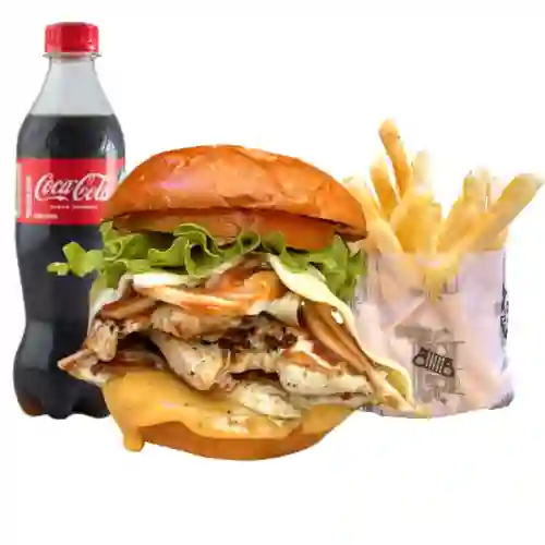 Combo Hamburguesa de Pollo Coupe