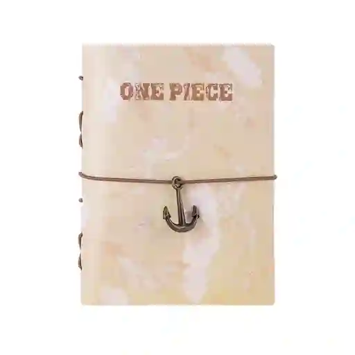 Libreta Hojas Sueltas Banda B6 Pu Serie One Piece Beige Miniso