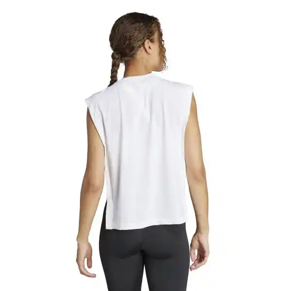 Adidas Polera Power Bl Tk Blanco Para Mujer Talla M