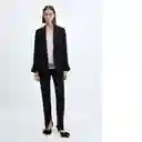 Blazer Americana Eleonor Negro Talla XS Mujer Mango