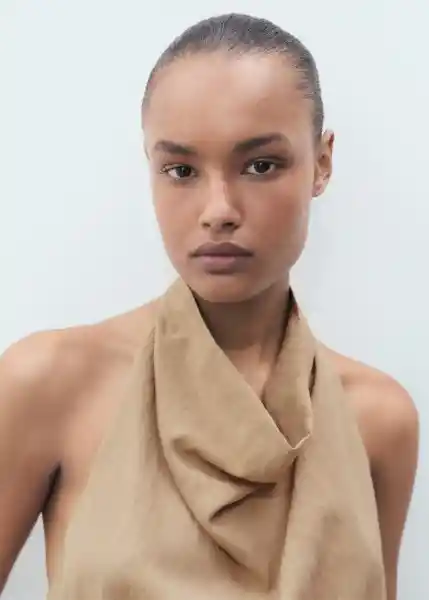 Top Ten Beige Talla S Mujer Mango