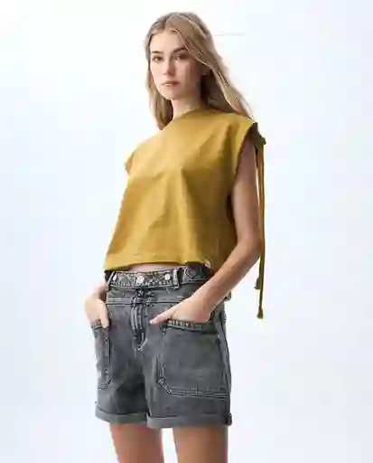 Camiseta Mujer Verde Talla S 601G008_VER170836 Americanino