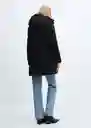 Abrigo Anorak Bego Negro Talla XL Mujer Mango