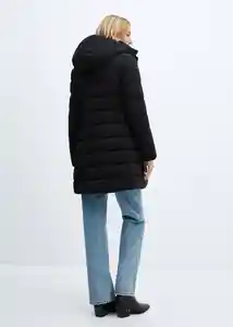 Abrigo Anorak Bego Negro Talla XL Mujer Mango
