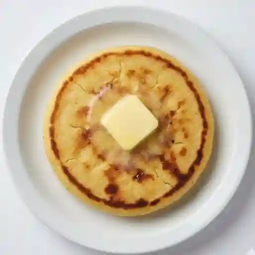 Arepa con mantequilla