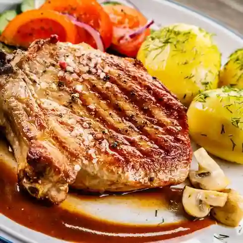 Lomo de cerdo con papa