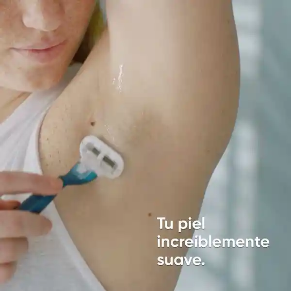 GILLETTE Venus Original Cuchilla de Afeitar Mujer con Aloe Máquina de Afeitar con 3 Hojas Depilación Corporal al Ras 1 Ud