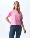 Camiseta Mujer Rosado Talla M 601G001_ROS152214 Americanino