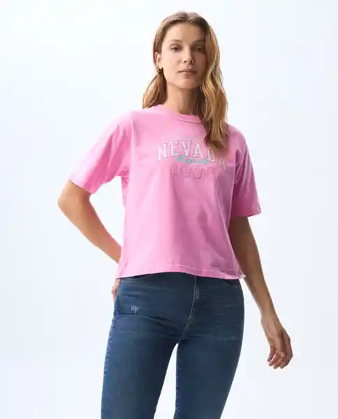 Camiseta Mujer Rosado Talla M 601G001_ROS152214 Americanino