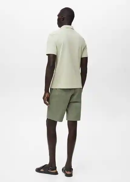 Camiseta Polo Taga Menta Talla S Hombre Mango