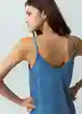 Vestido Frutti Mujer Azul Indigo Talla M Naf Naf