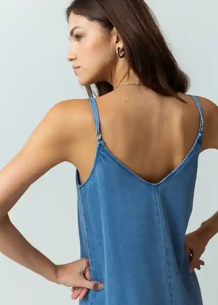 Vestido Frutti Mujer Azul Indigo Talla M Naf Naf