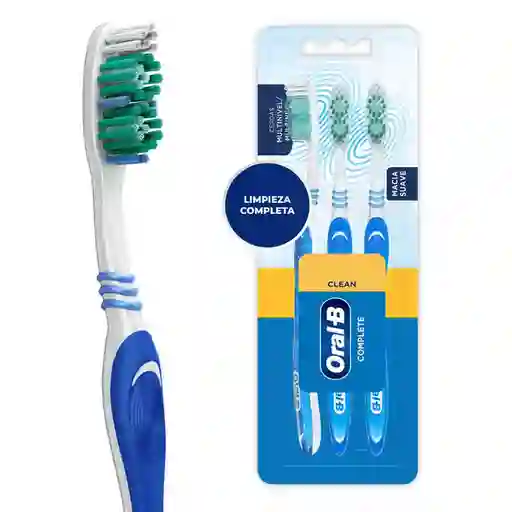 Cepillo de Dientes Oral-B Clean Complete Suave 3 Unidades