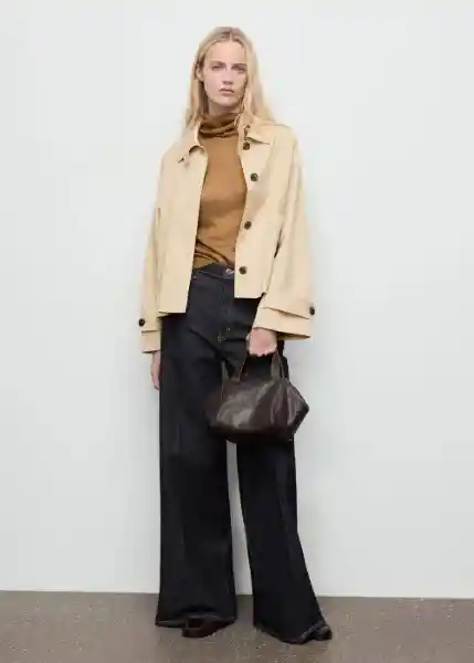 Chaqueta Newlipa Crudo Talla M Mujer Mango