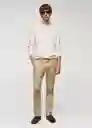 Pantalón Barna Beige Talla 38 Hombre Mango